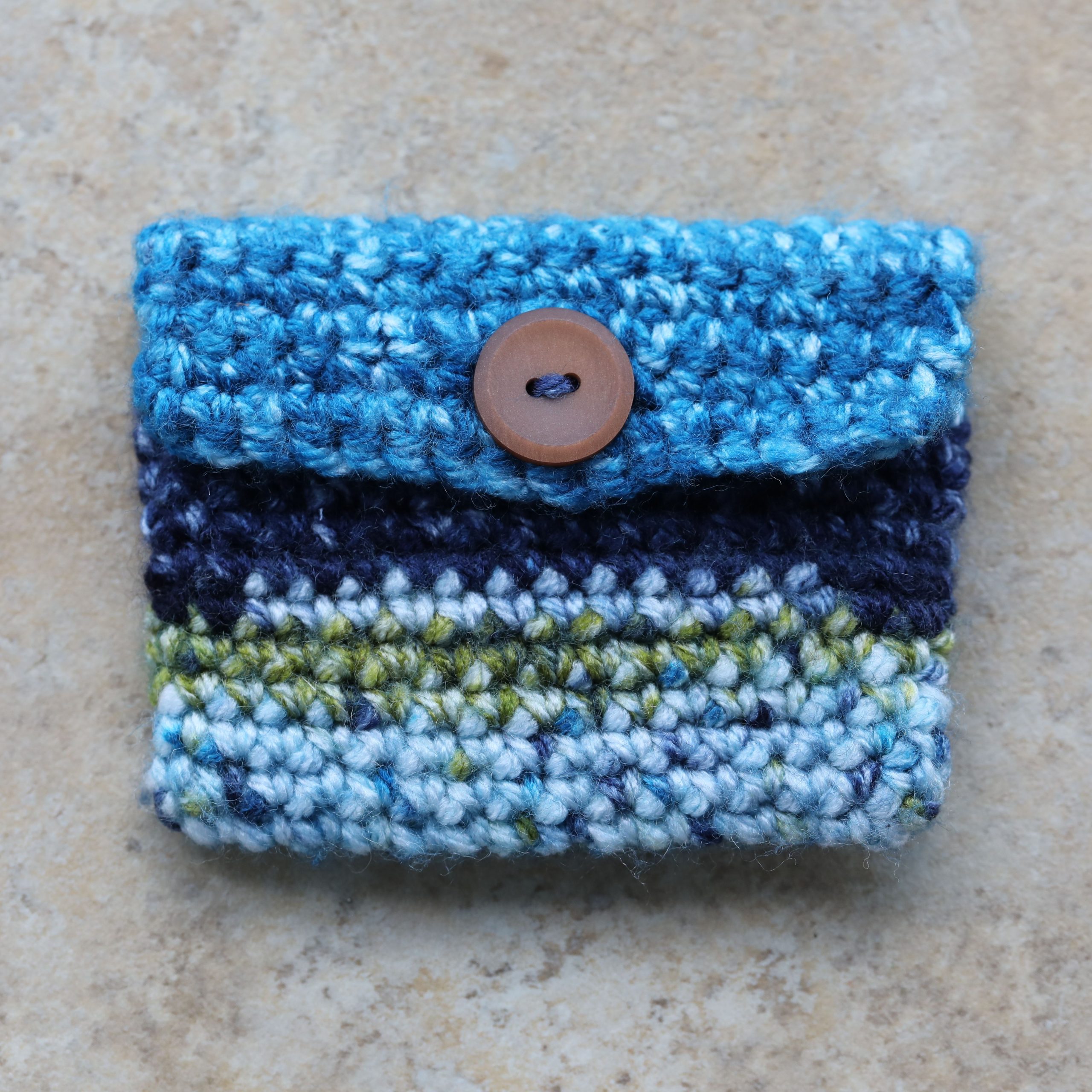 Crochet rosary case