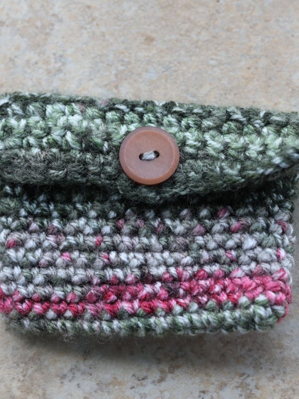 Crochet rosary case