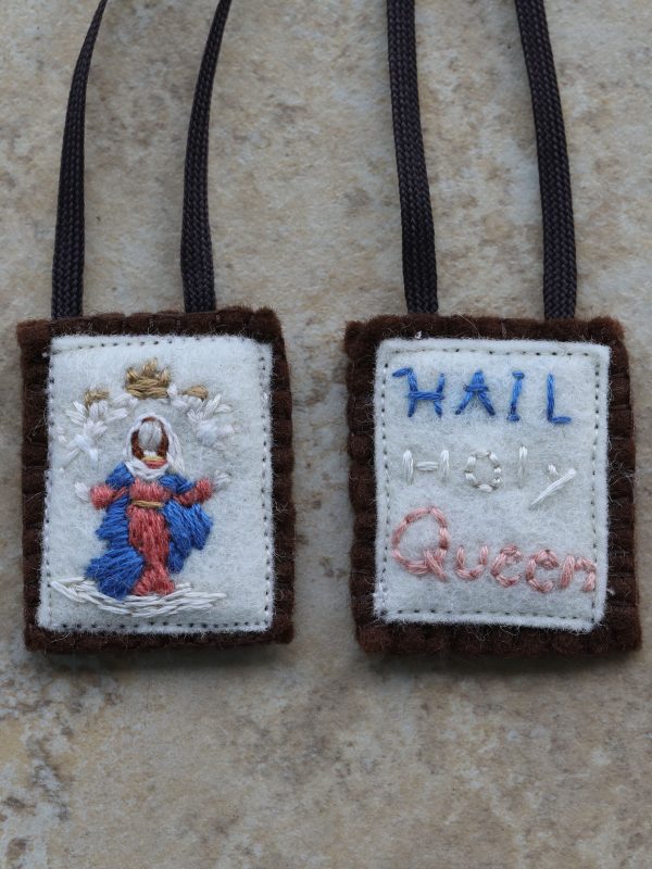 handmade Embroidered scapular