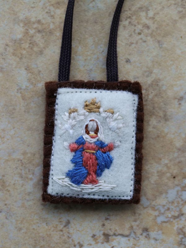 handmade Embroidered scapular